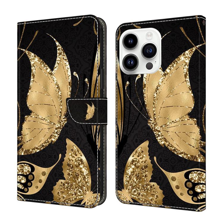 Custodia per telefono in ecopelle con effetto cristallo., For iPhone 15 Pro