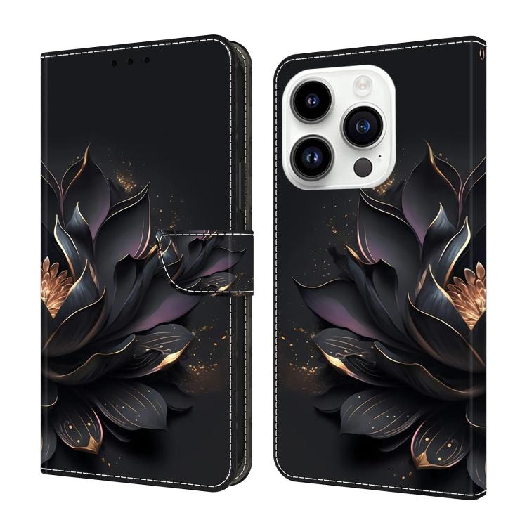 Custodia per telefono in ecopelle con effetto cristallo., For iPhone 15 Pro Max