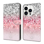 Custodia per telefono in ecopelle con effetto cristallo., For iPhone 16 Pro Max