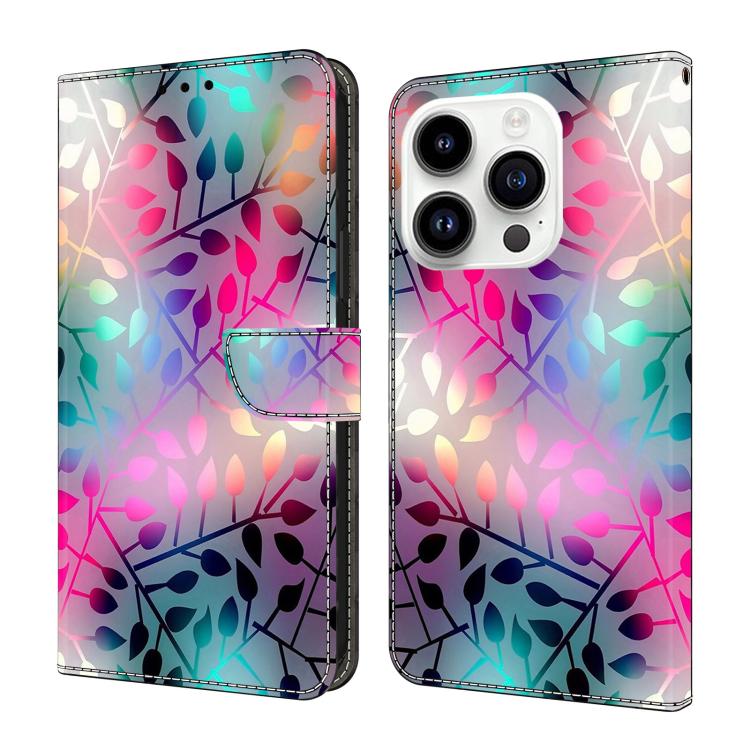Custodia per telefono in ecopelle con effetto cristallo., For iPhone 16 Pro
