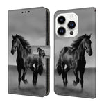 Custodia per telefono in ecopelle con effetto cristallo., For iPhone 16 Pro