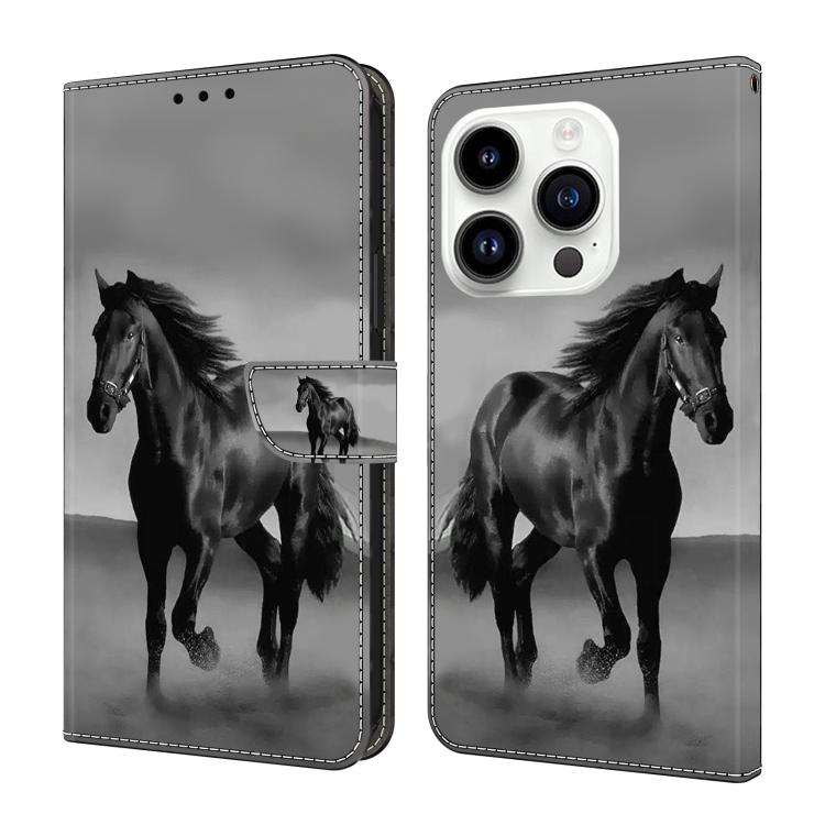 Custodia per telefono in ecopelle con effetto cristallo., For iPhone 16 Pro