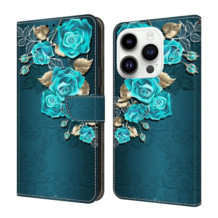 Custodia per telefono in ecopelle con effetto cristallo., For iPhone 16 Pro