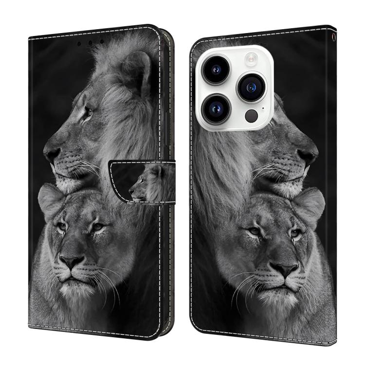Custodia per telefono in ecopelle con effetto cristallo., For iPhone 16 Pro