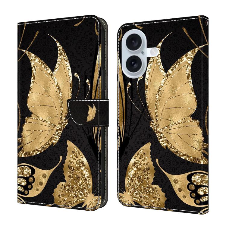 Custodia per telefono in ecopelle con effetto cristallo., For iPhone 16