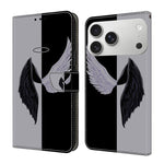 Custodia per telefono in ecopelle con effetto cristallo., For iPhone 17 Pro