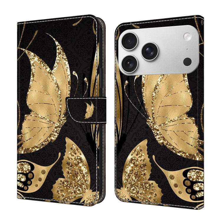 Custodia per telefono in ecopelle con effetto cristallo., For iPhone 17 Pro