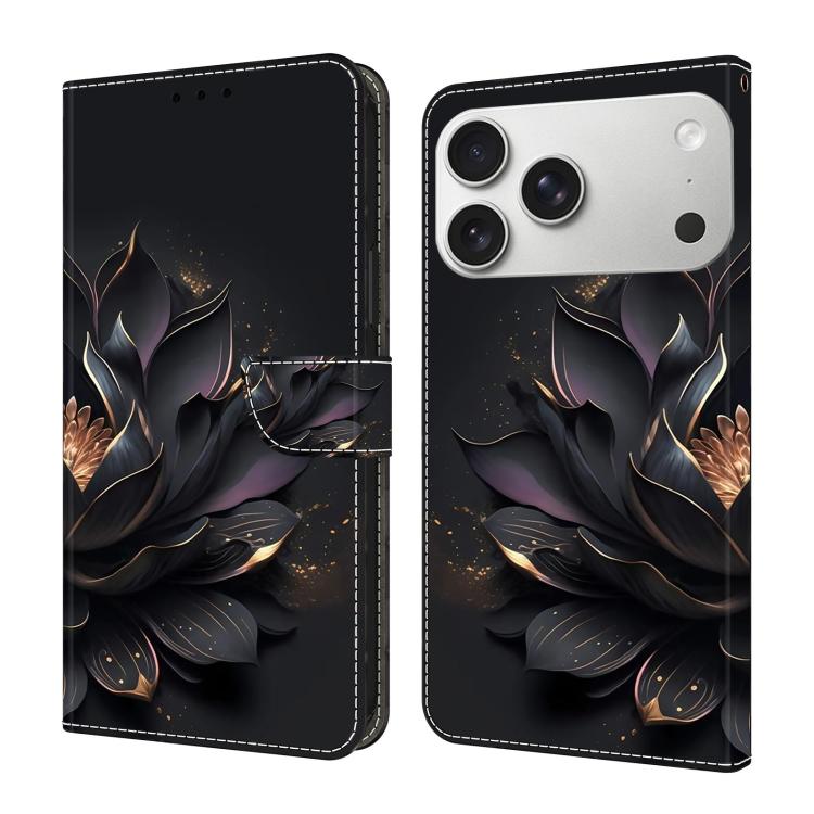 Custodia per telefono in ecopelle con effetto cristallo., For iPhone 17 Pro