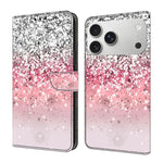 Custodia per telefono in ecopelle con effetto cristallo., For iPhone 17 Pro Max