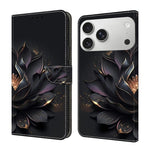 Custodia per telefono in ecopelle con effetto cristallo., For iPhone 17 Pro Max