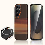 Custodia per telefono SULADA in pelle con trama intrecciata in Kevlar e chiusura magnetica., For Samsung Galaxy S26+ 5G, For Samsung Galaxy S26 Ultra 5G, For Samsung Galaxy S26 5G