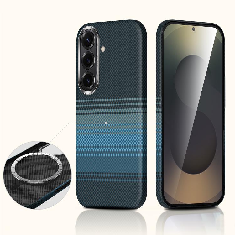 Custodia per telefono SULADA in pelle con trama intrecciata in Kevlar e chiusura magnetica., For Samsung Galaxy S26+ 5G, For Samsung Galaxy S26 Ultra 5G, For Samsung Galaxy S26 5G