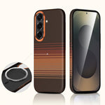Custodia per telefono SULADA in pelle con trama intrecciata in Kevlar e chiusura magnetica., For Samsung Galaxy S26+ 5G, For Samsung Galaxy S26 Ultra 5G, For Samsung Galaxy S26 5G