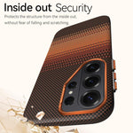 Custodia per telefono SULADA in pelle con trama intrecciata in Kevlar e chiusura magnetica., For Samsung Galaxy S26+ 5G, For Samsung Galaxy S26 Ultra 5G, For Samsung Galaxy S26 5G