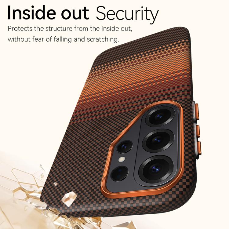 Custodia per telefono SULADA in pelle con trama intrecciata in Kevlar e chiusura magnetica., For Samsung Galaxy S26+ 5G, For Samsung Galaxy S26 Ultra 5G, For Samsung Galaxy S26 5G
