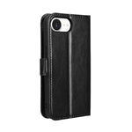 Custodia per telefono in ecopelle con texture Crazy Horse in stile retrò., For iPhone 17e / 16e