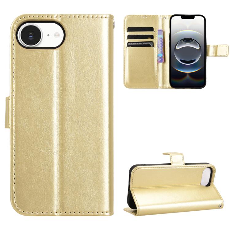 Custodia per telefono in ecopelle con texture Crazy Horse in stile retrò., For iPhone 17e / 16e