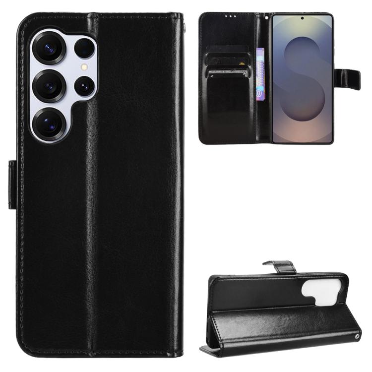 Custodia per telefono in ecopelle con texture Crazy Horse in stile retrò., For Samsung Galaxy S26+ 5G, For Samsung Galaxy S26 Ultra 5G, For Samsung Galaxy S26 5G