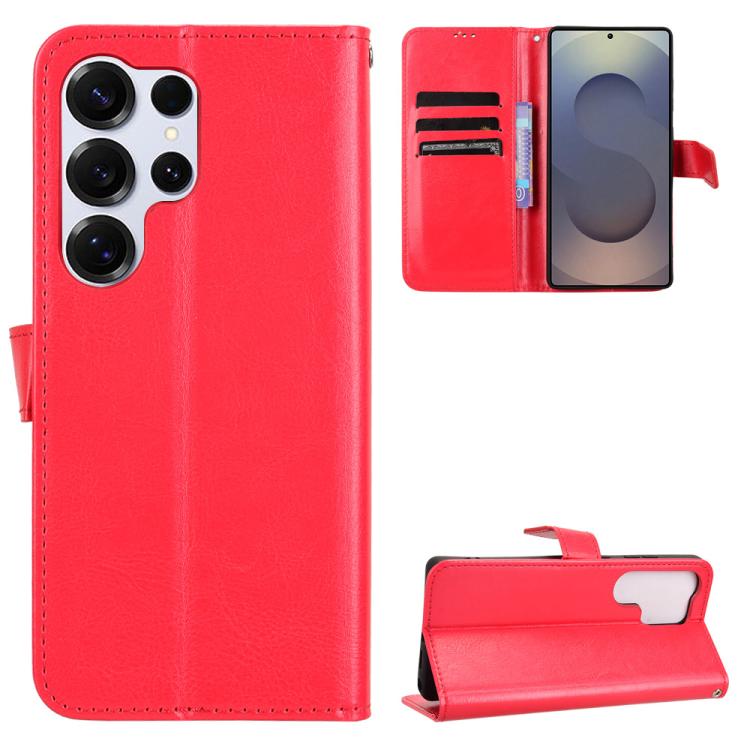 Custodia per telefono in ecopelle con texture Crazy Horse in stile retrò., For Samsung Galaxy S26+ 5G, For Samsung Galaxy S26 Ultra 5G, For Samsung Galaxy S26 5G