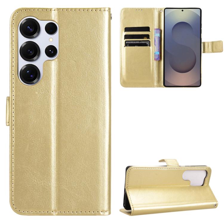 Custodia per telefono in ecopelle con texture Crazy Horse in stile retrò., For Samsung Galaxy S26+ 5G, For Samsung Galaxy S26 Ultra 5G, For Samsung Galaxy S26 5G