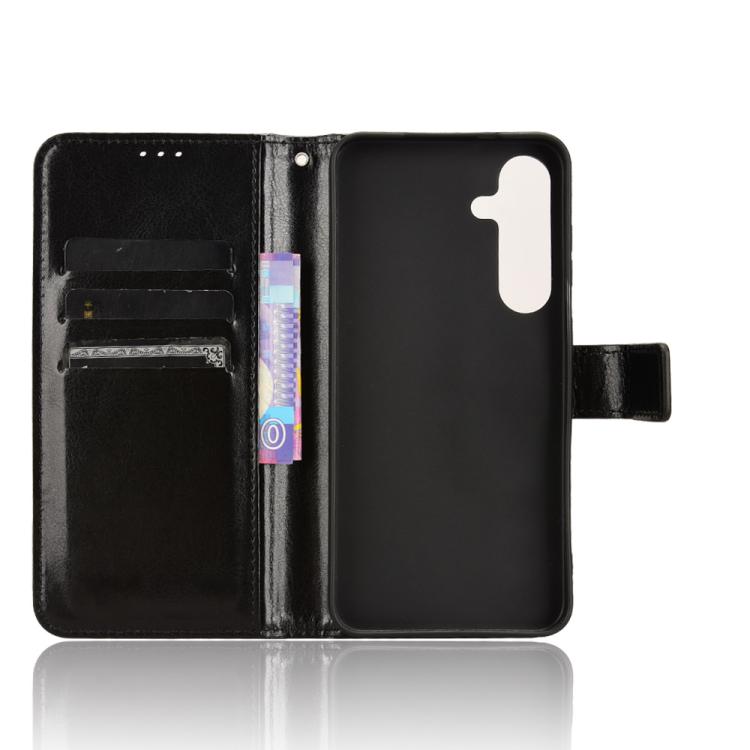 Custodia per telefono in ecopelle con texture Crazy Horse in stile retrò., For Samsung Galaxy S26+ 5G, For Samsung Galaxy S26 Ultra 5G, For Samsung Galaxy S26 5G