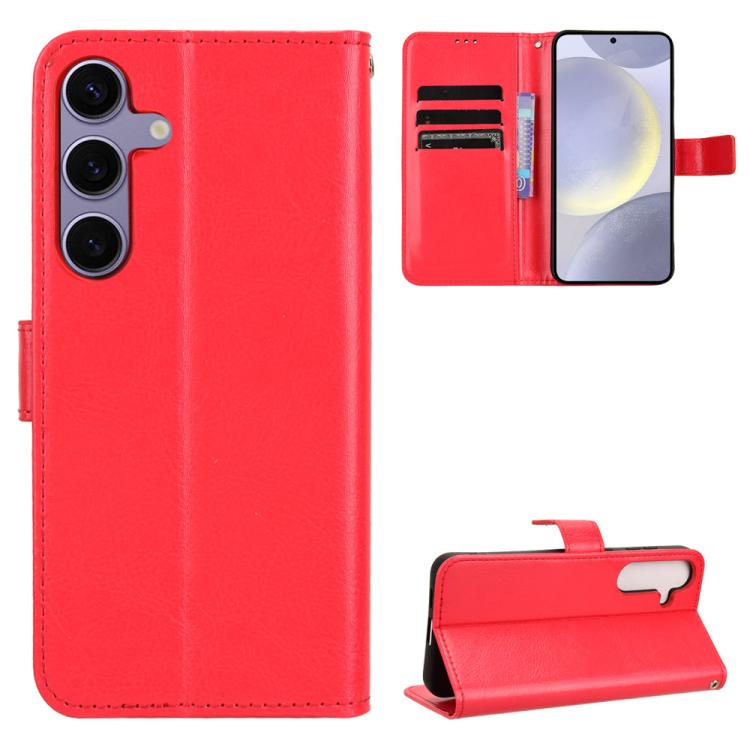 Custodia per telefono in ecopelle con texture Crazy Horse in stile retrò., For Samsung Galaxy S26+ 5G, For Samsung Galaxy S26 Ultra 5G, For Samsung Galaxy S26 5G