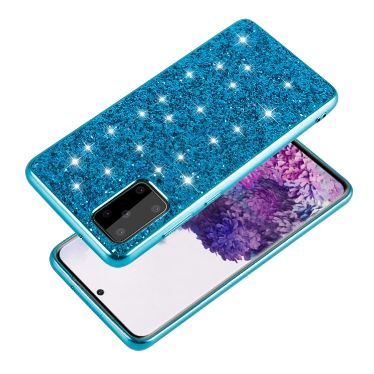 Custodia protettiva in TPU antiurto con polvere glitterata, For Samsung Galaxy S20 FE
