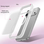 Custodia per telefono ibrida in TPU PC antiurto e magnetica, delicata sulla pelle., For iPhone 17 Pro Max, For iPhone 17 Pro, For iPhone 17, For iPhone Air