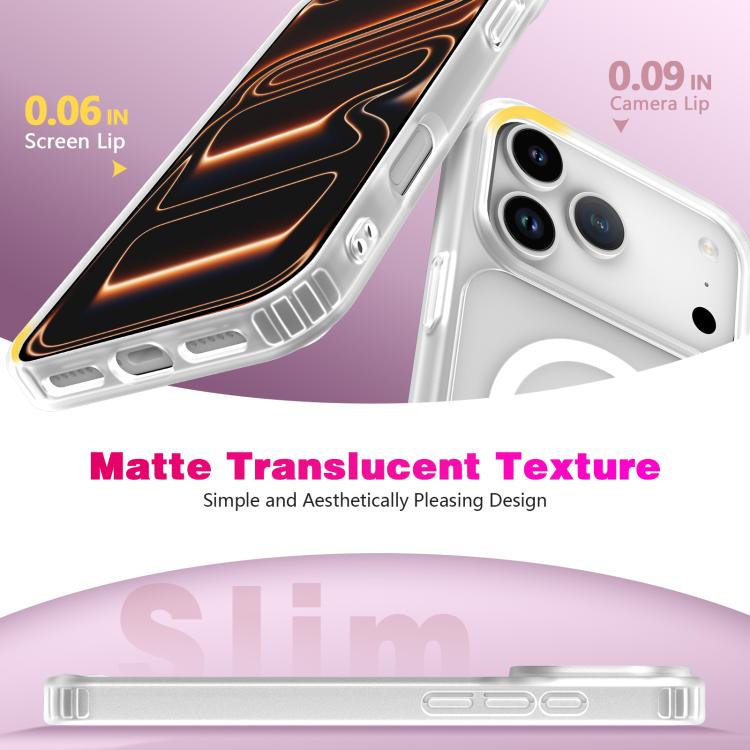 Custodia per telefono ibrida in TPU PC antiurto e magnetica, delicata sulla pelle., For iPhone 17 Pro Max, For iPhone 17 Pro, For iPhone 17, For iPhone Air