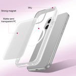 Custodia per telefono ibrida in TPU PC antiurto e magnetica, delicata sulla pelle., For iPhone 15 Pro Max, For iPhone 15 Pro, For iPhone 15, For iPhone 14