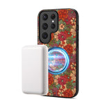 Custodia magnetica in ecopelle della serie "Linguaggio dei Fiori" di Denisor A07., For Samsung Galaxy S26 Ultra 5G, For Samsung Galaxy S25 Ultra 5G