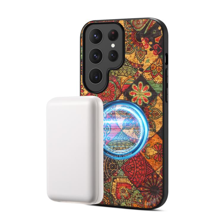 Custodia magnetica in ecopelle della serie "Linguaggio dei Fiori" di Denisor A07., For Samsung Galaxy S26 Ultra 5G, For Samsung Galaxy S25 Ultra 5G