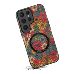 Custodia magnetica in ecopelle della serie "Linguaggio dei Fiori" di Denisor A07., For Samsung Galaxy S26 Ultra 5G, For Samsung Galaxy S25 Ultra 5G