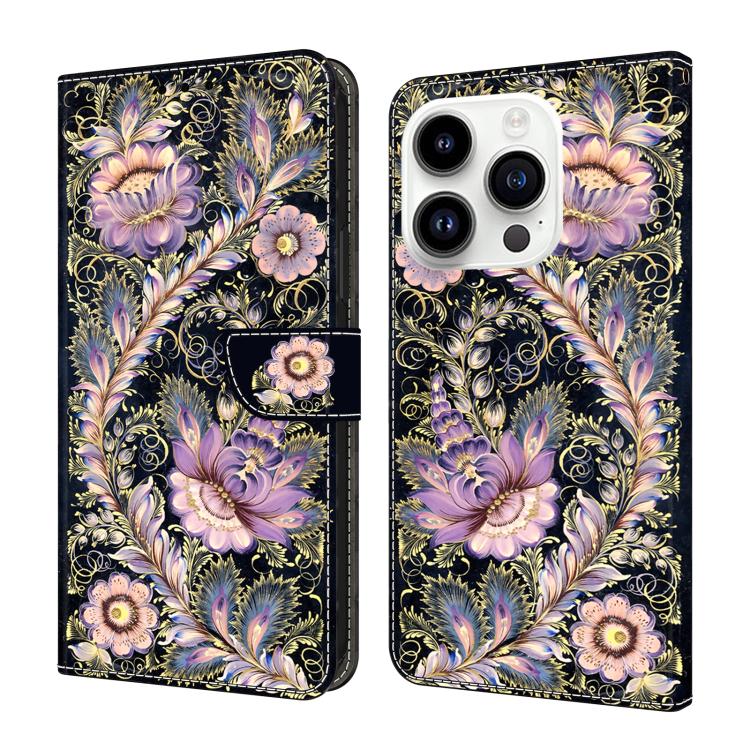 Custodia in ecopelle effetto cristallo per iPhone 14 Pro