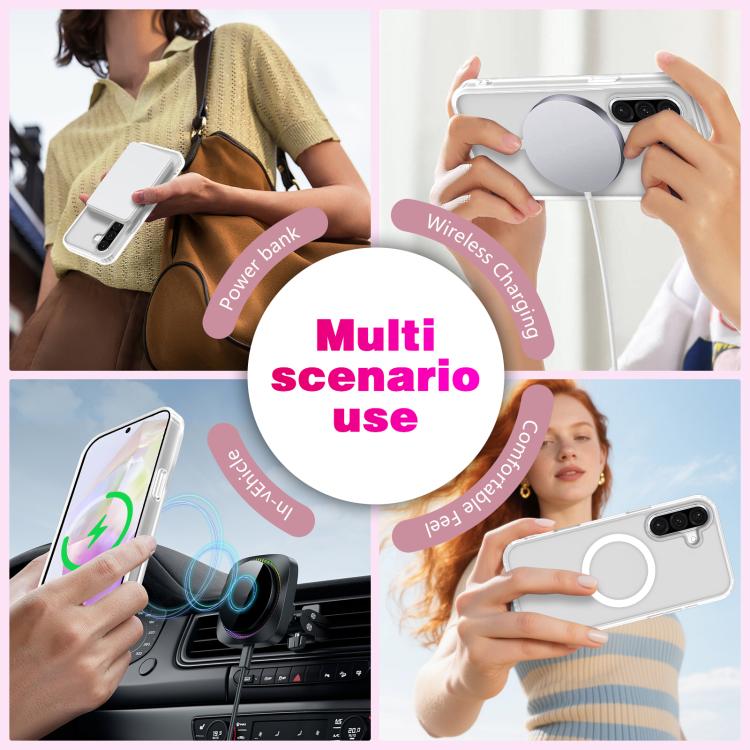 Custodia per telefono ibrida in TPU PC antiurto e magnetica, delicata sulla pelle., For Samsung Galaxy S26+ 5G, For Samsung Galaxy S26 Ultra 5G, For Samsung Galaxy S26 5G, For Samsung Galaxy A36 / A37 5G