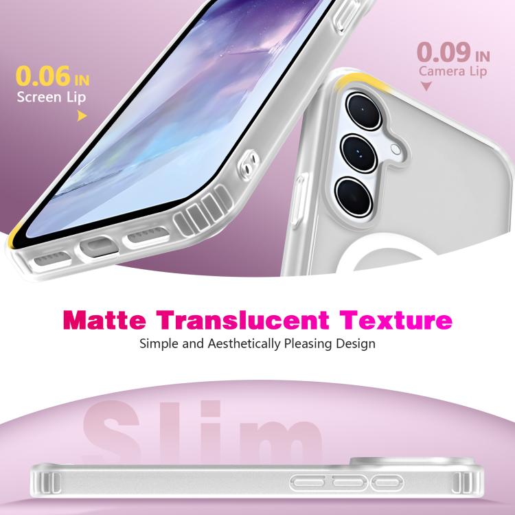 Custodia per telefono ibrida in TPU PC antiurto e magnetica, delicata sulla pelle., For Samsung Galaxy S25+ / S24+ 5G, For Samsung Galaxy S25 Ultra 5G, For Samsung Galaxy S24 FE 5G, For Samsung Galaxy A55 5G