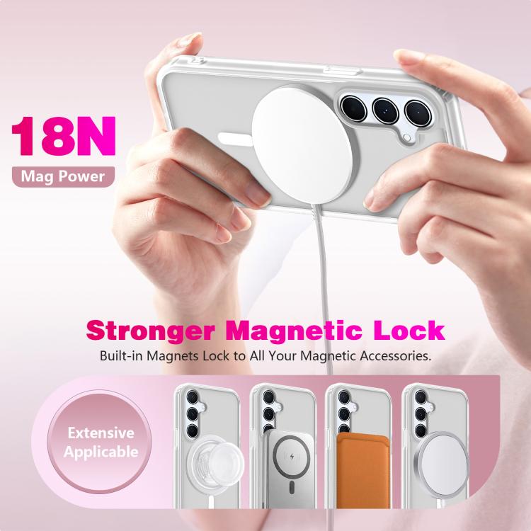 Custodia per telefono ibrida in TPU PC antiurto e magnetica, delicata sulla pelle., For Samsung Galaxy S25+ / S24+ 5G, For Samsung Galaxy S25 Ultra 5G, For Samsung Galaxy S24 FE 5G, For Samsung Galaxy A55 5G