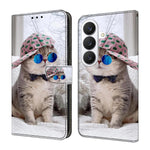Custodia per telefono in ecopelle con effetto cristallo., For Samsung Galaxy S26+ 5G