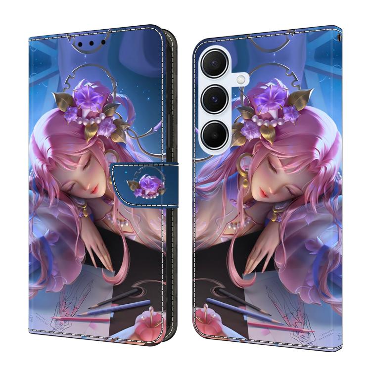 Custodia per telefono in ecopelle con effetto cristallo., For Samsung Galaxy A24 4G