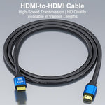 Cavo video HDTV HDMI 2.0 ad alta velocità 4K Ultra HD con connettori placcati in oro., 0.5m, 1m, 1.5m, 2m, 3m, 5m, 10m, 15m, 20m