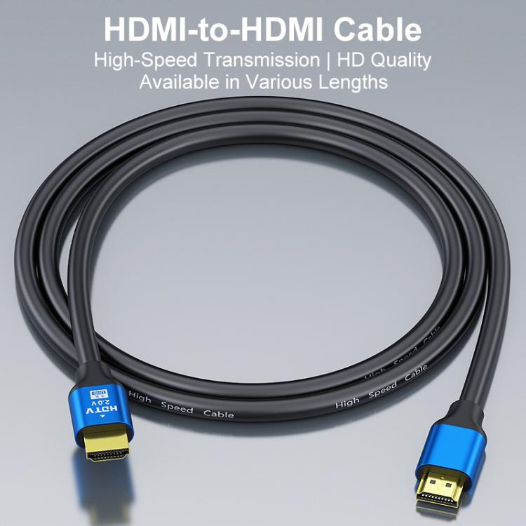 Cavo video HDTV HDMI 2.0 ad alta velocità 4K Ultra HD con connettori placcati in oro., 0.5m, 1m, 1.5m, 2m, 3m, 5m, 10m, 15m, 20m