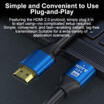 Cavo video HDTV HDMI 2.0 ad alta velocità 4K Ultra HD con connettori placcati in oro., 0.5m, 1m, 1.5m, 2m, 3m, 5m, 10m, 15m, 20m