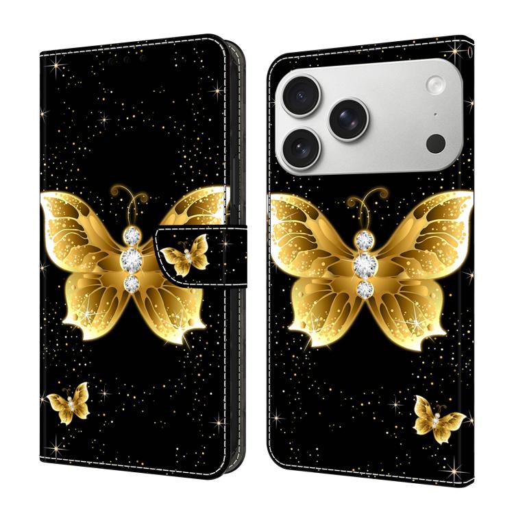Custodia per telefono in ecopelle con effetto cristallo., For iPhone 18 Pro Max / 17 Pro Max