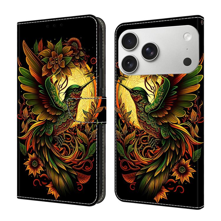 Custodia per telefono in ecopelle con effetto cristallo., For iPhone 18 Pro / 17 Pro