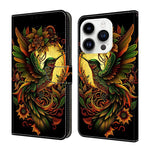 Custodia per telefono in ecopelle con effetto cristallo., For iPhone 16 Pro Max