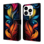 Custodia per telefono in ecopelle con effetto cristallo., For iPhone 16 Pro