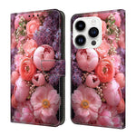 Custodia per telefono in ecopelle con effetto cristallo., For iPhone 16 Pro