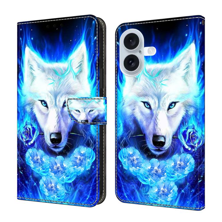 Custodia per telefono in ecopelle con effetto cristallo., For iPhone 16
