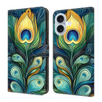 Custodia per telefono in ecopelle con effetto cristallo., For iPhone 16