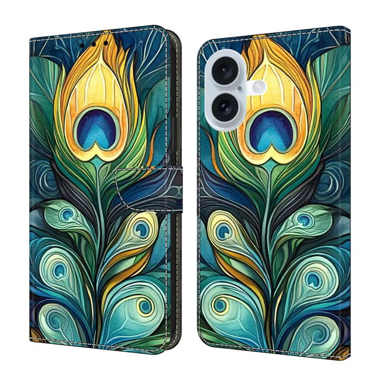 Custodia per telefono in ecopelle con effetto cristallo., For iPhone 16